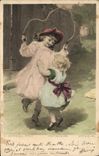 CPA Enfants Corde a sauter 