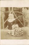 CARTE PHOTO Enfant Cheval 