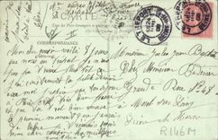 Vintage Postcard Treport Children exploiting the beach