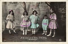 CPA Enfants Corde a sauter 