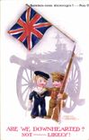 Vintage Postcard Fantasy Illustrator Children sailor Militaria England Flag