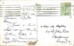 Vintage Postcard Fantasy Illustrator Harry Lauder Maggie C you like sweeties?