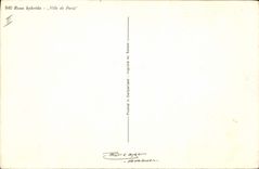 Vintage Postcard Fantasy Flowers Town of Paris