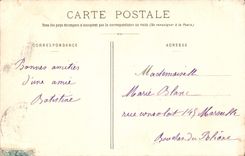 Vintage Postcard Small page Child merry Song