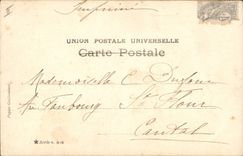 Postal Mujer Arpa Melodía