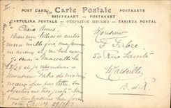 Postal Castillo del Malmaison Antiguo residencia de 1.o Napoleón Arpa de la Emperatriz Josephine