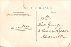 Postal Mujer Arpa Santa Cecilia