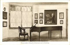 Postal Mozart Clavicordio Salzburgo