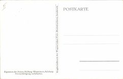 Postal Mozart Clavicordio Salzburgo