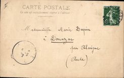 CPA la harpe Femme Enfant