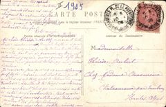 Postal Cerdo Cerdo Niño en los Alpes