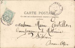 CPA Cochon Porc Femme 