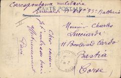 CPA Militaria Chasseurs Alpins mitraillant l'ennemi