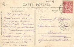 CPA Militaria Chasseurs Alpins Batteries alpines en manoeuvres dans les Alpes