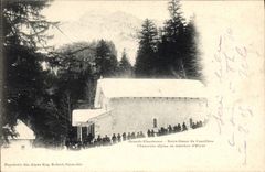 CPA Militaria Chasseurs Alpins en marches d'hiver Grande Chartreuse Notre Dame de Casalibus