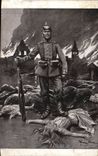 Vintage Postcard Militaria Their way of doing the war