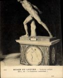 Vintage Postcard Paris Musee of Louvre Hero says the Gladiator combatant