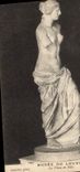 Vintage Postcard Paris Museum of Louvre Come from Milo