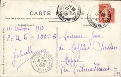 Vintage Postcard Living room 1910 Berengier Sambre and Meuse