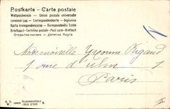 Vintage Postcard Fantasy Illustrator Man Women Maillard Hake