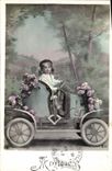 CPA Enfant Automobile 