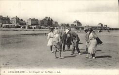 CPA Lion sur Mer le croquet sur la plage 