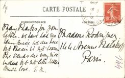 Vintage Postcard Lion on Sea croquet on the beach