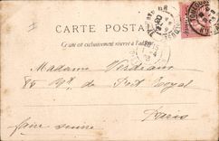 Vintage Postcard Enfants the love is blind Piano