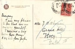 Vintage Postcard Fantasy Illustrator Child Cat Dog Kitten