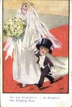 Vintage Postcard Fantasy Illustrator Mac Children Marriage