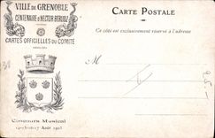 Postal Hector Berlioz por Signol Grenoble Centenario Ayuda 1903