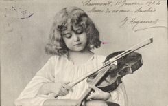 CPA Enfant Violon 