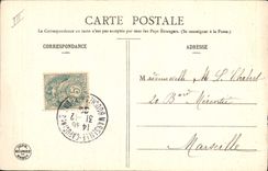 Vintage Postcard Pig Pig Your New Year's gifts Puppet