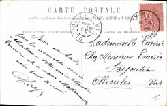 Postal Cerdo Cerdo Niño vive el nuevo año