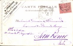 Postal Cerdo Cerdo en país bretón Soplete para próxima Noel