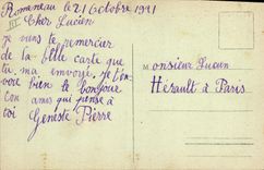 CPA Cochon Porc En ballade 