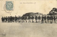 Vintage Postcard Militaria Alpine hunters Glacier of Rock Melon