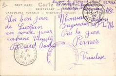 CPA Militaria Chasseurs Alpins en reconnaissance 