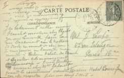 Vintage Postcard Militaria Alpine hunters Vanoise Maurienne the point of the Grande Motte Descent of Alpine has Between Two Water