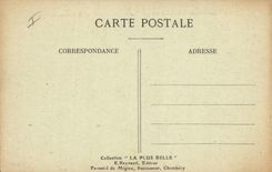 Vintage Postcard Militaria Alps Alpine hunters of Savoy Surroundings of Seez Becca of the lake Cross-cut chisel Collar of the Mount seen of the Heads