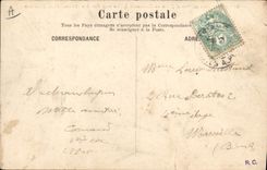 Vintage Postcard Militaria Alpine hunters Large Lautaret Halt of the Alpine hunters towards one of the country cottages