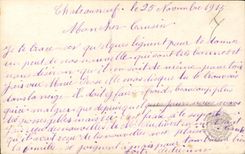 Vintage Postcard Militaria Alpine hunters Our blue devils Ski In reconnaissanc