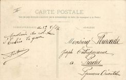 Vintage Postcard Militaria Alpine hunters Crossed of a collar of the Alps by a battery of Alpine hunters