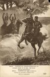 Vintage Postcard Militaria Coppin 6th Hunters carrying a report