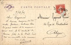 Postal Militaria para Dios para la patria