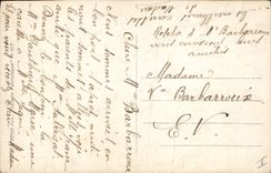 CPA Militaria Promotion sur le front Adjudant 