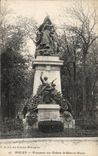 Vintage Postcard Melun Monument with the children of the Seine and Marne