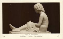CPA Paris Musee du Luxembourg Bourgoin L'enfant a la Colombe 