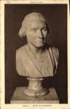 Vintage Postcard Paris Museum of Luxembourg Houdon Bust of Washington