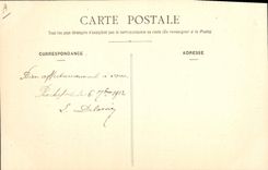 Vintage Postcard Folklore the two headings Donkey Mule